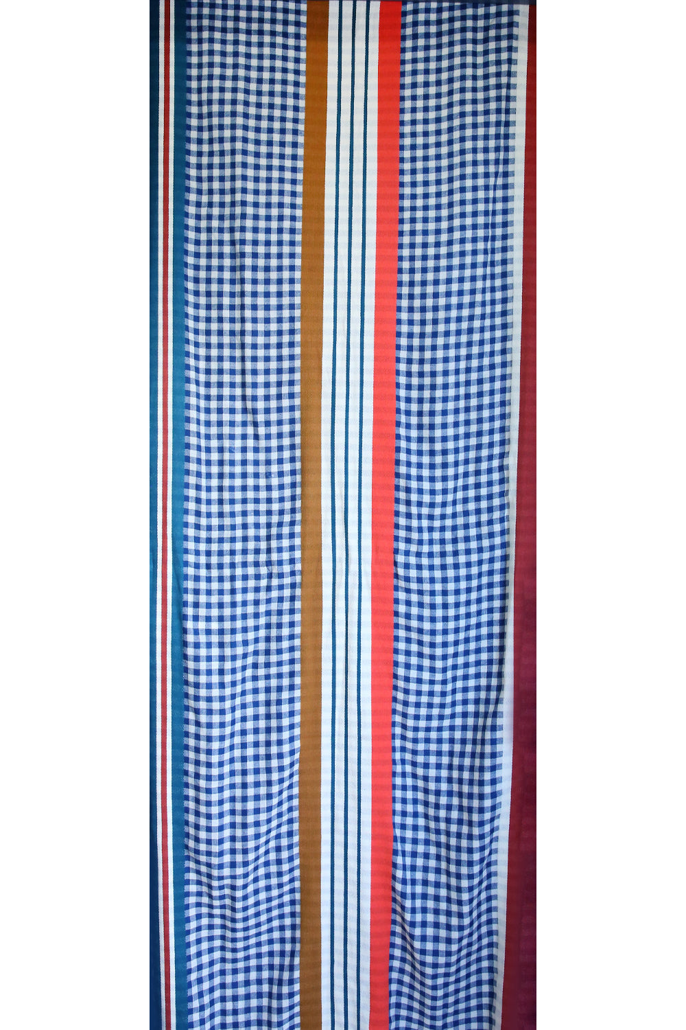 Inoui Editions Marci Check Scarf Coral