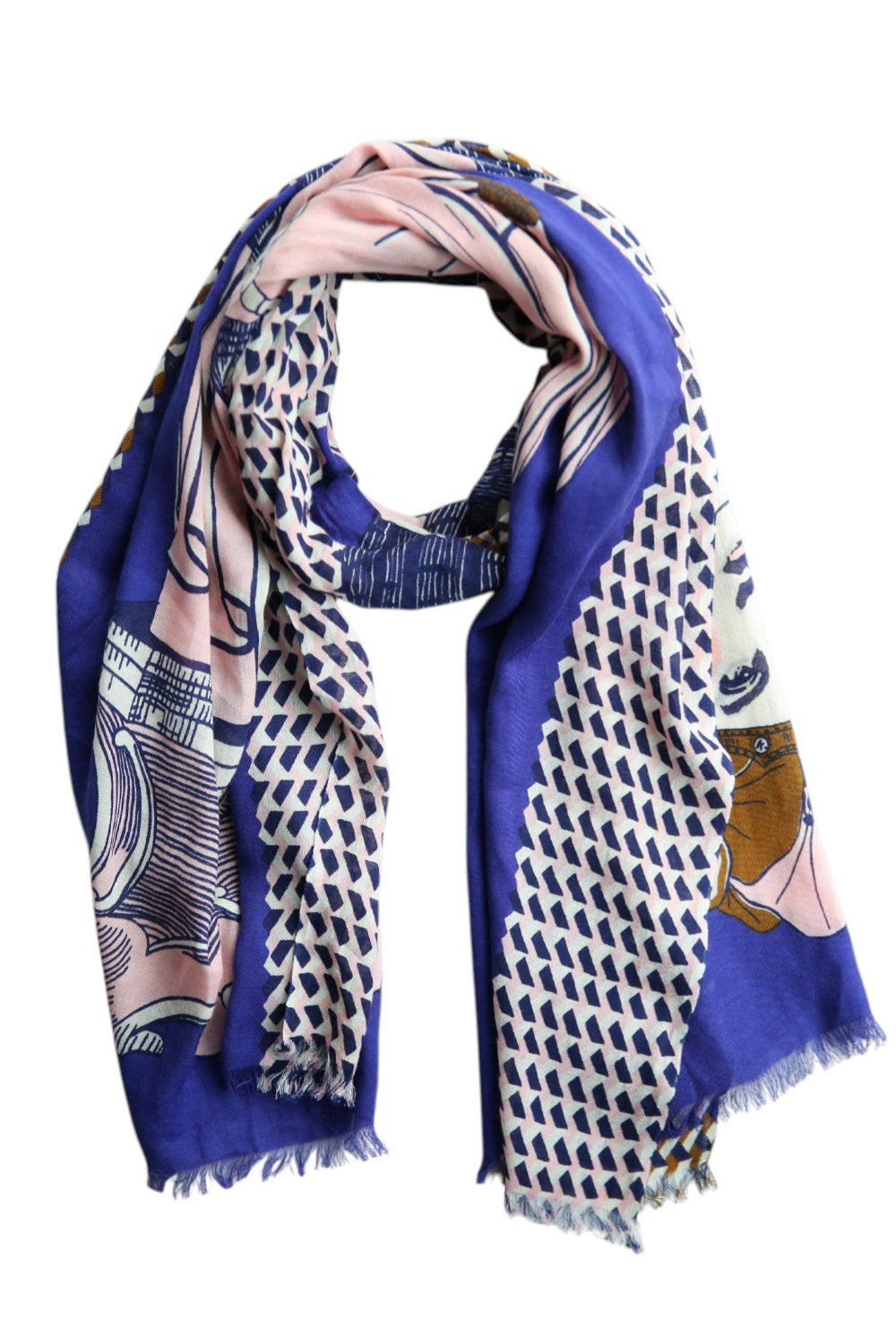 Inouitoosh Etole Vestale Bleu Scarf