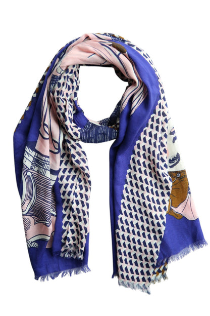 Inouitoosh Etole Vestale Bleu Scarf