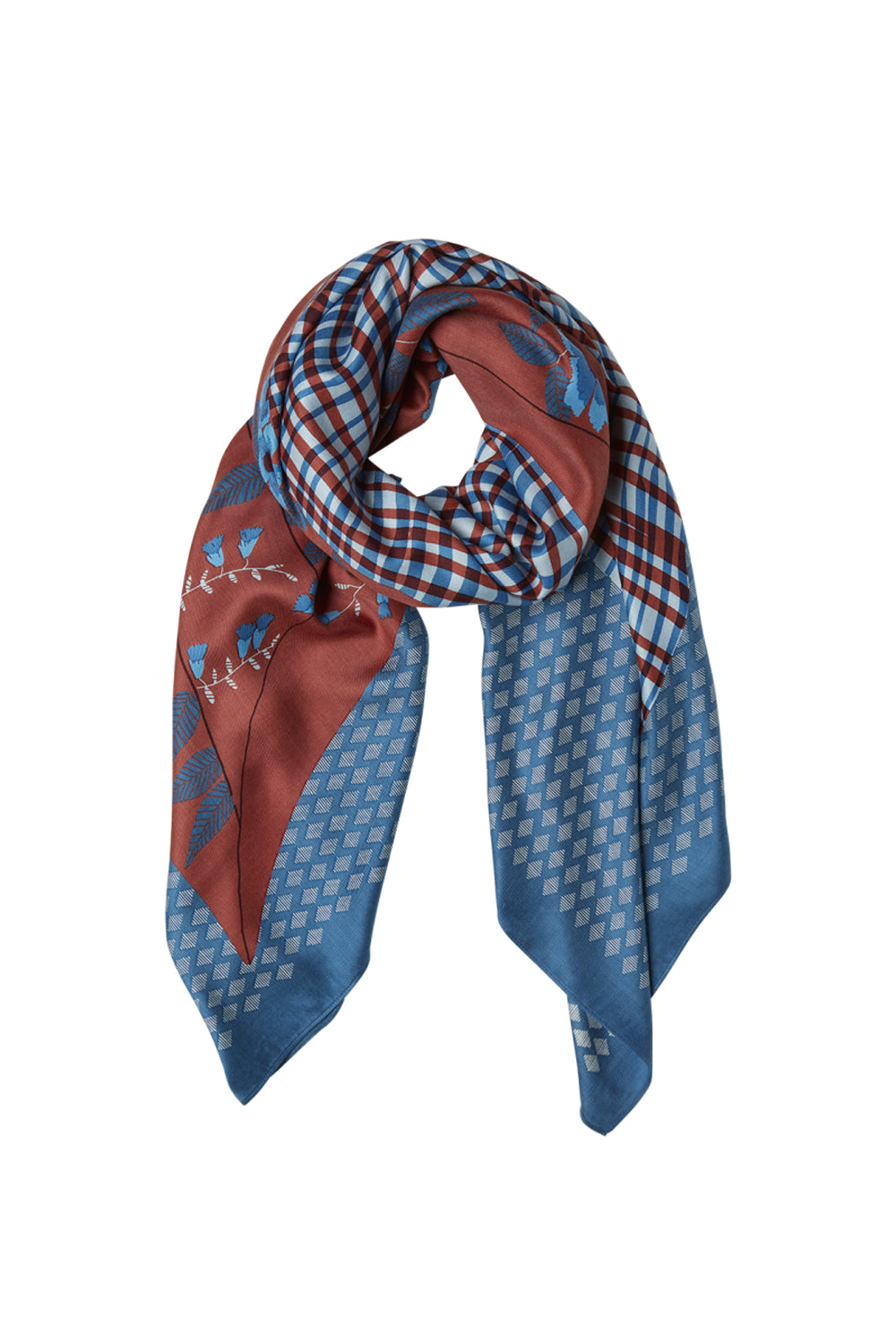 Inoui Editions Mogador Duck Blue Scarf