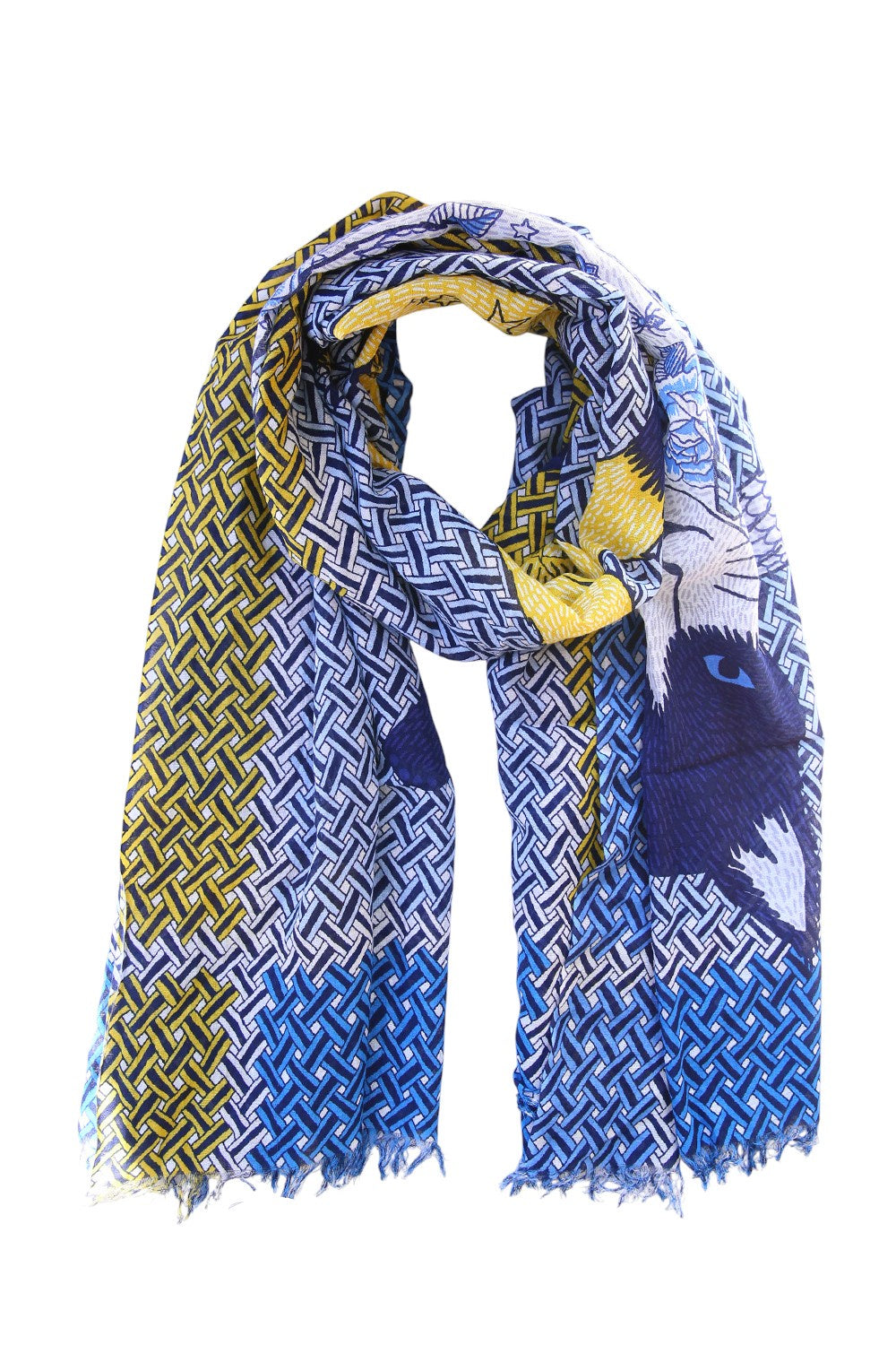 Inoui Editions Etole Matoo Blue Yellow Scarf