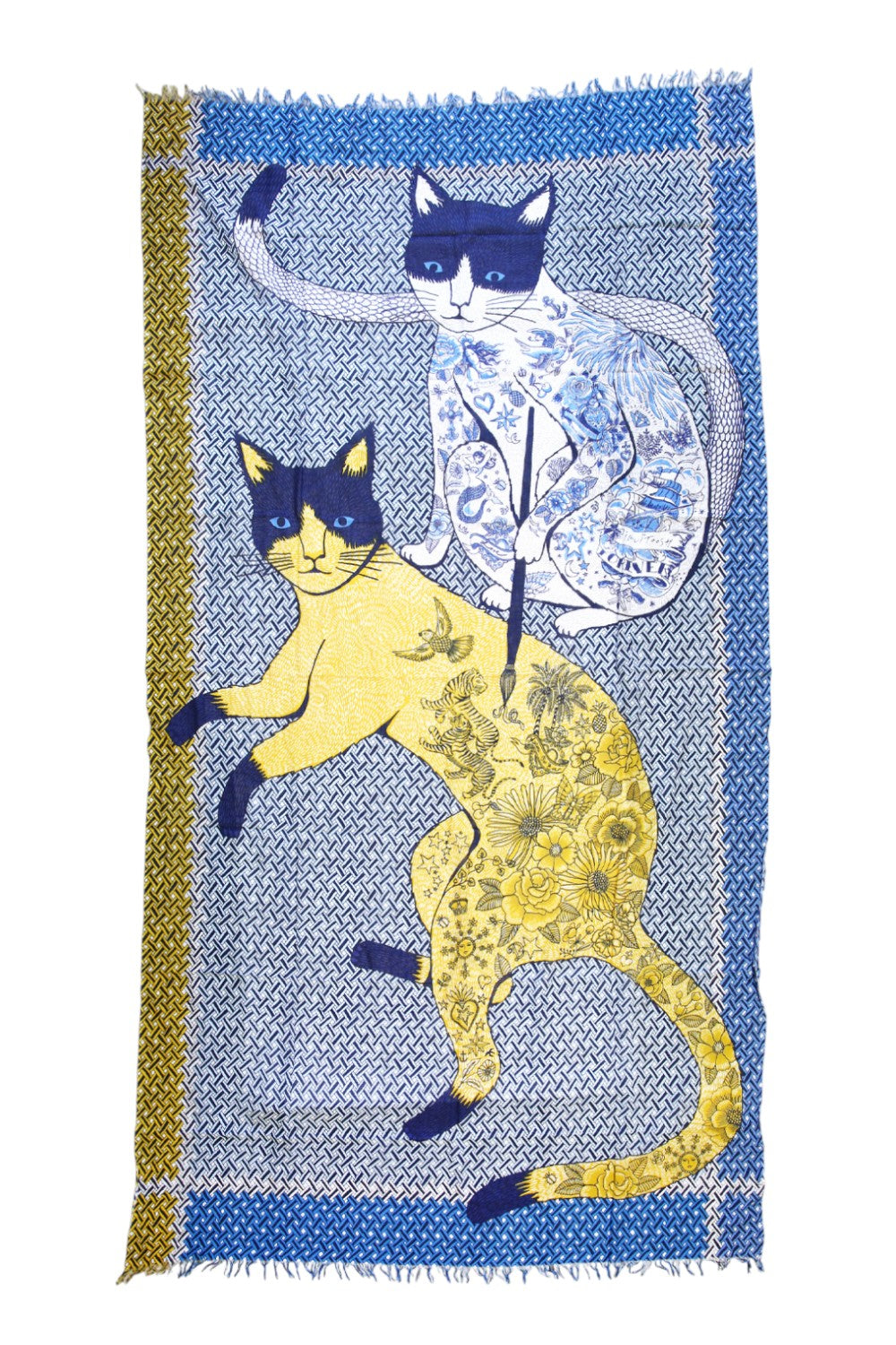 Inoui Editions Etole Matoo Blue Yellow Scarf