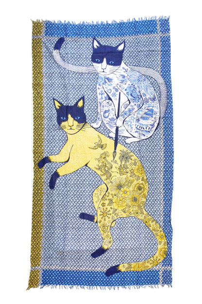 Inoui Editions Etole Matoo Blue Yellow Scarf