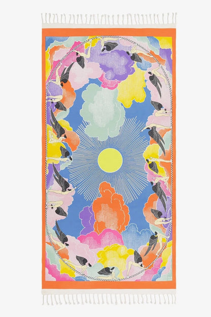 INOUI EDITIONS YOGA THIN TOWEL MULTICO