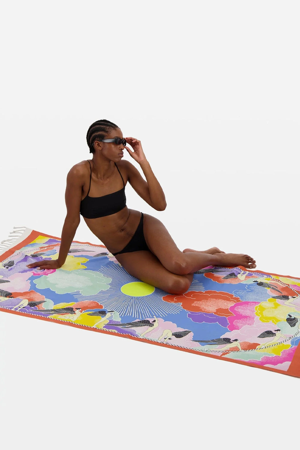 INOUI EDITIONS YOGA THIN TOWEL MULTICO