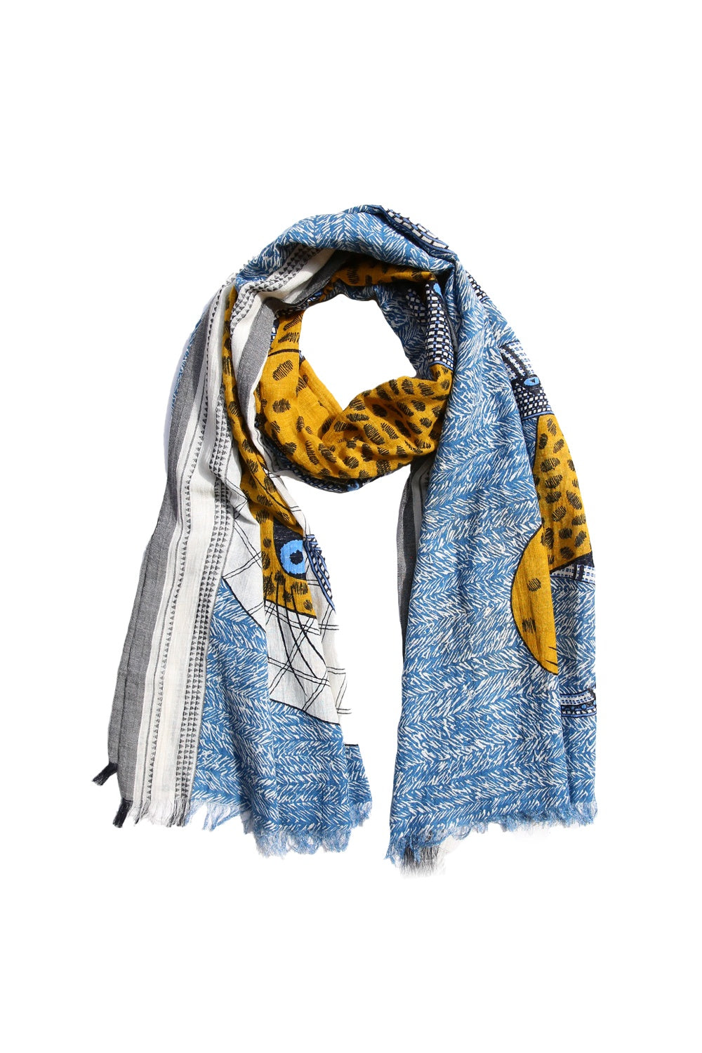 Inoui Editions Leo Blue Scarf