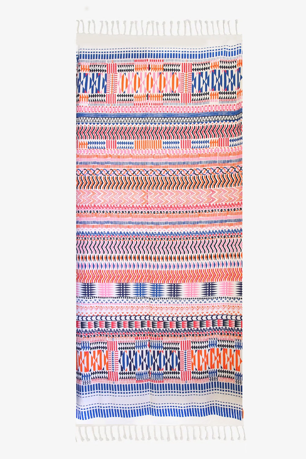 INOUI EDITIONS FOUTA LILO TOWEL BLUE/ORANGE