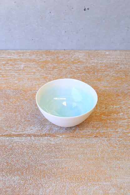 Italian Porcelain Condiment Serving Bowl Blue
