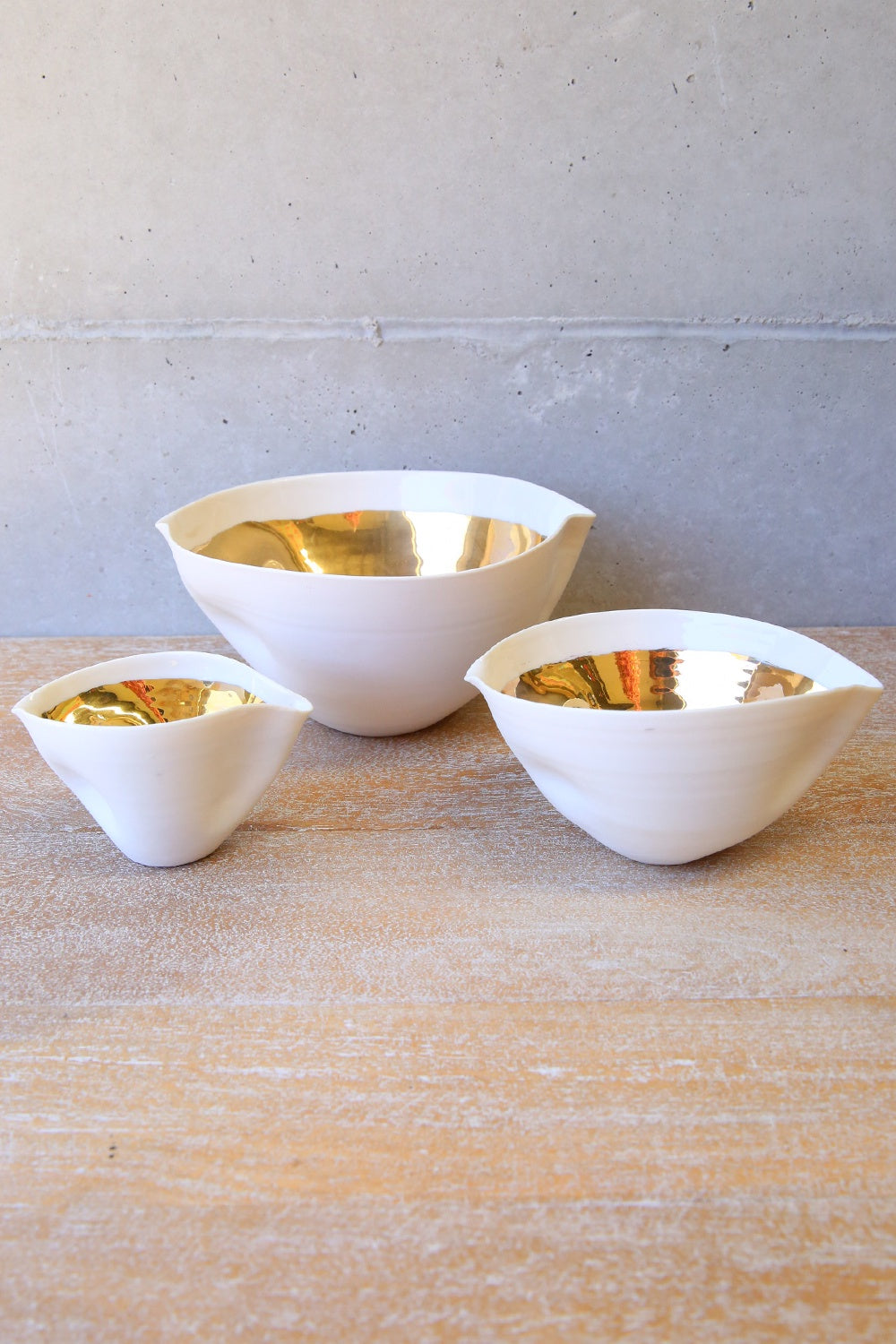 Italian Porcelain 3 Piece Bowl Set