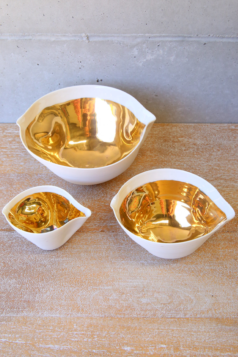 Italian Porcelain 3 Piece Bowl Set