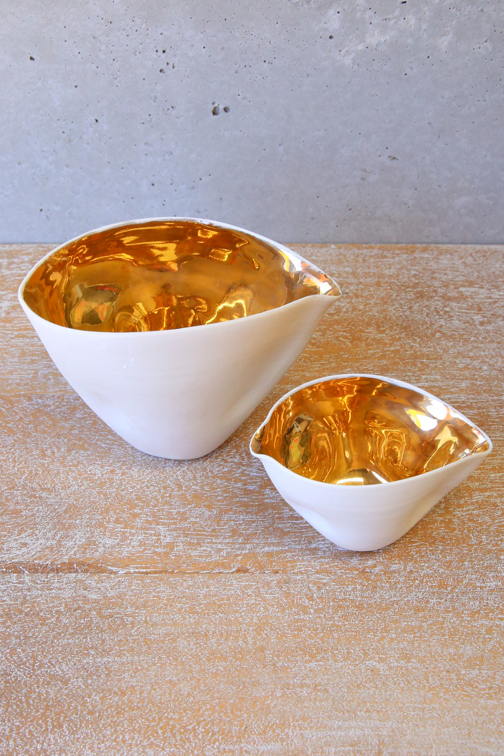 Italian Porcelain Condiment Serving Bowl Set of 2