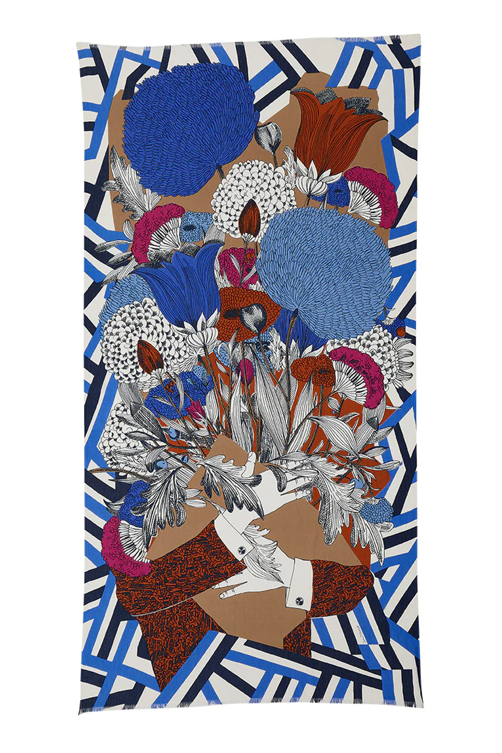 Inoui Editions Flore Scarf Blue