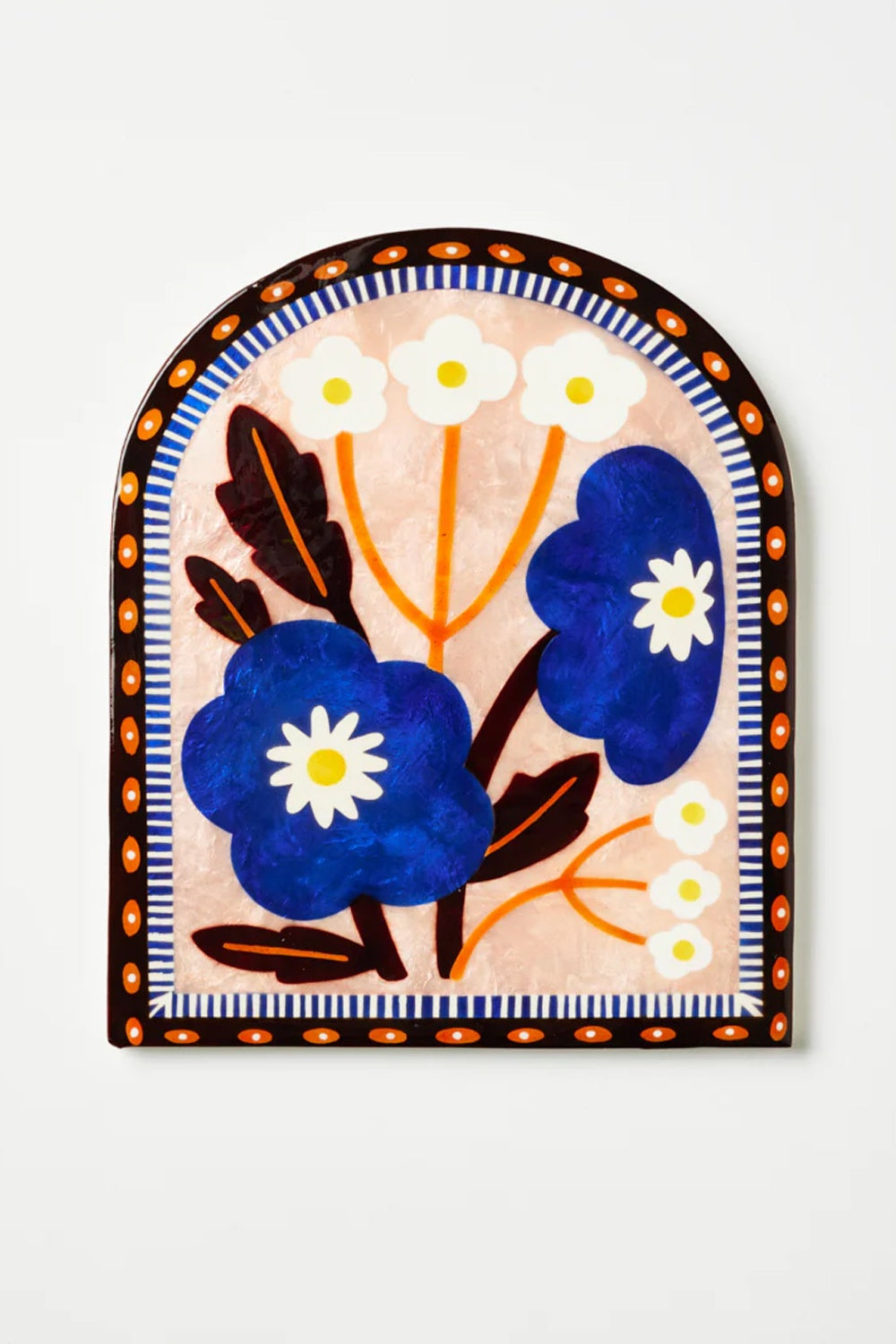 Jones &amp; Co Bloom Nouveau Pink Arch Wall Tile