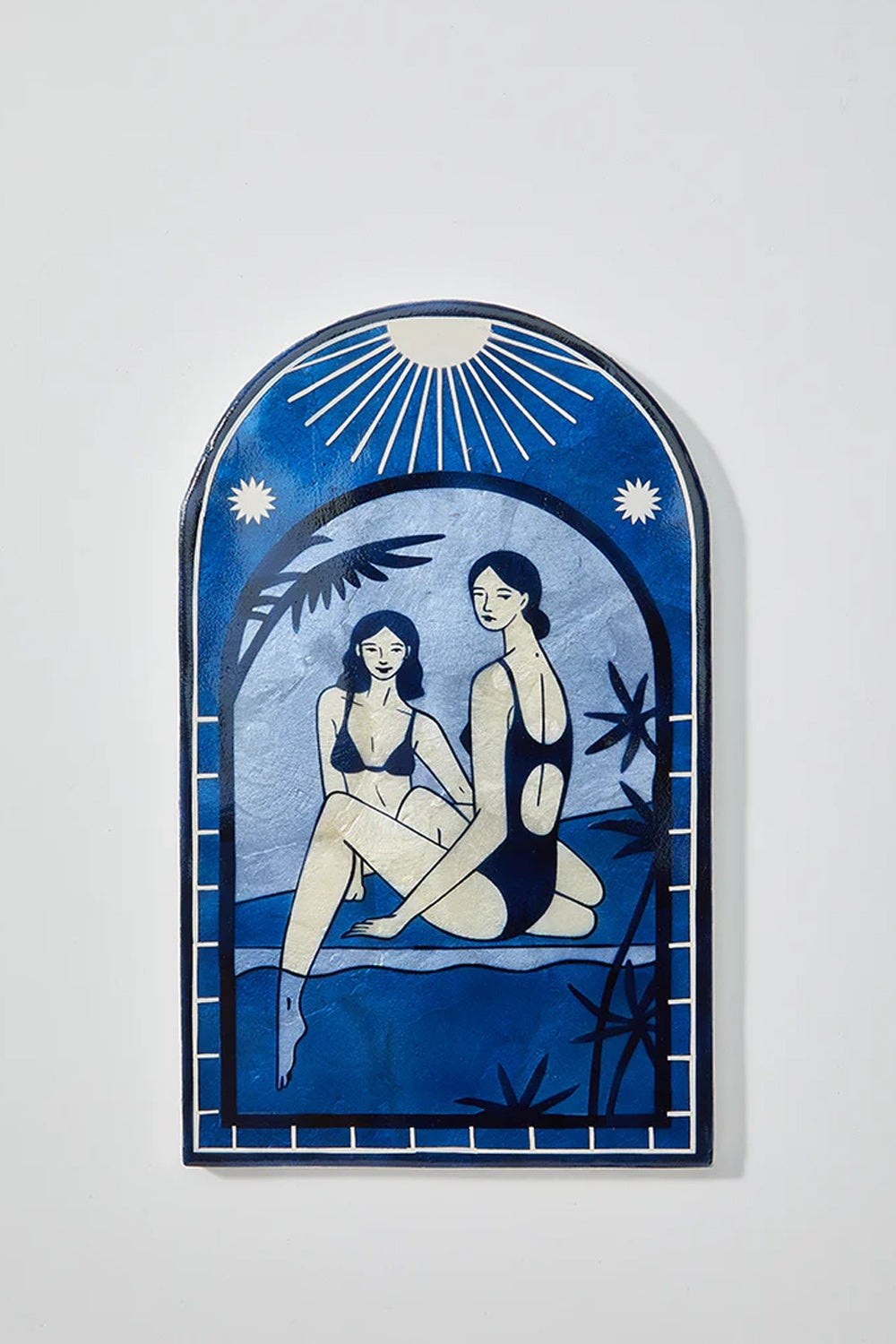 JONES &amp; CO RESORT TOE DIP BLUE WALL ART