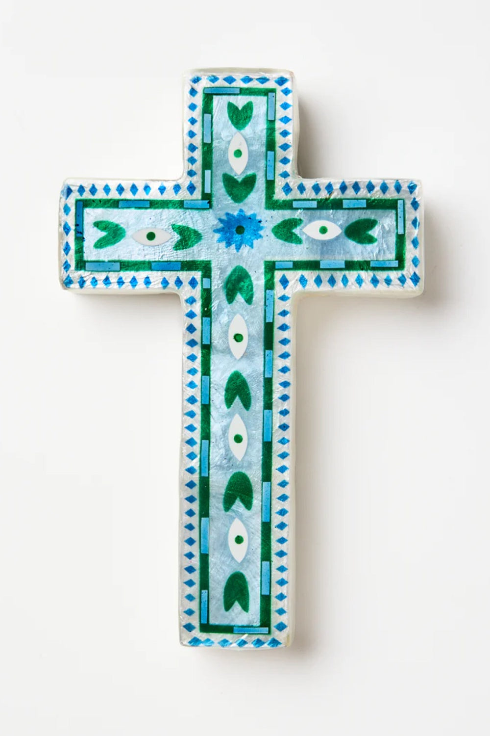 Jones &amp; Co Fable Blue Cross Wall Art