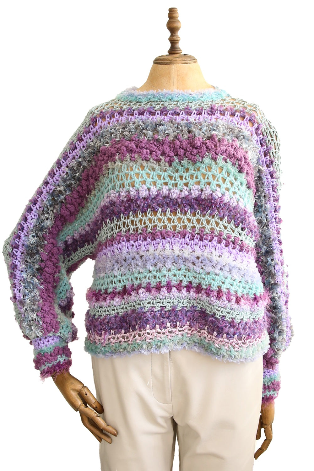 JENNIFREE DESIGNS KNIT JUMPER LAVENDER FIELDS MEDIUM