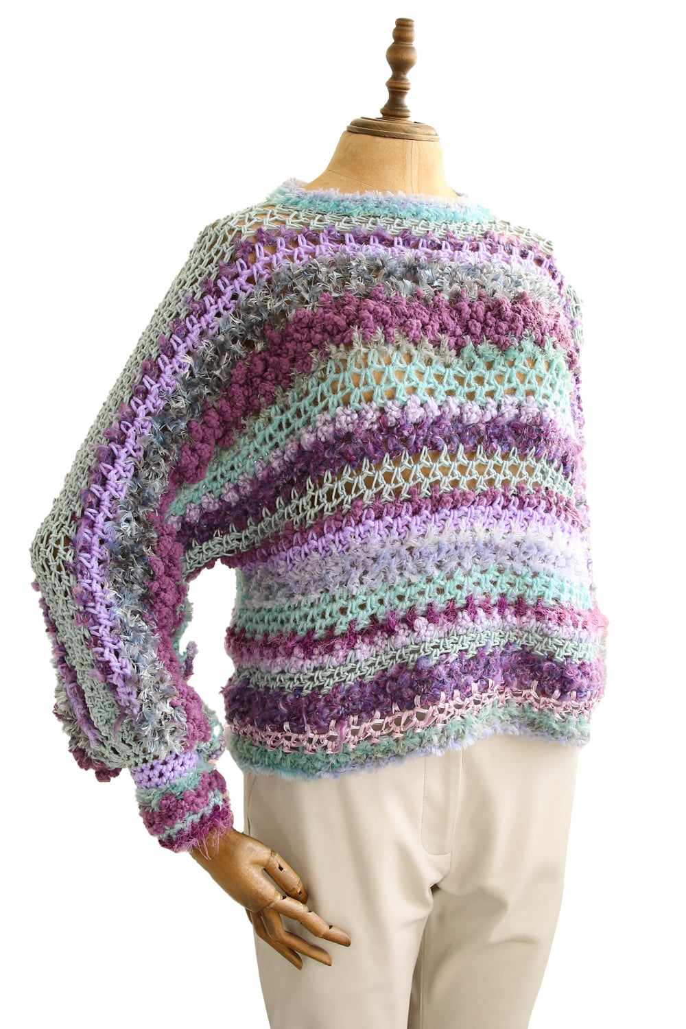 JENNIFREE DESIGNS KNIT JUMPER LAVENDER FIELDS MEDIUM