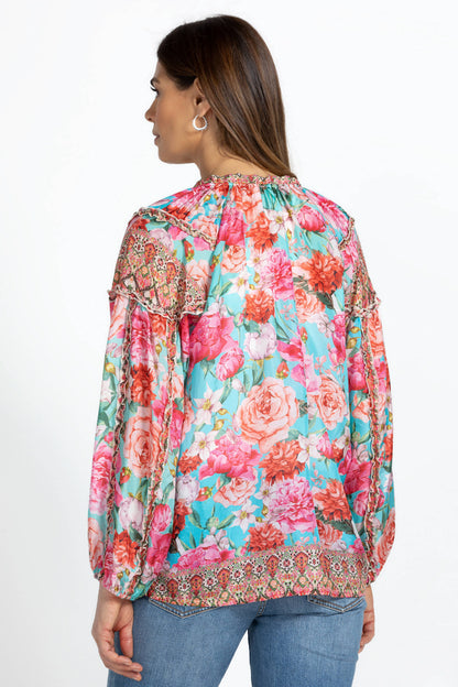 JOHNNY WAS ROSE NARCISA BLOUSE