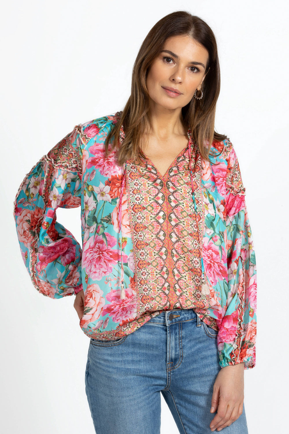 JOHNNY WAS ROSE NARCISA BLOUSE