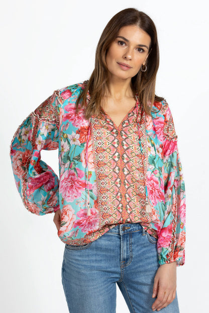 JOHNNY WAS ROSE NARCISA BLOUSE