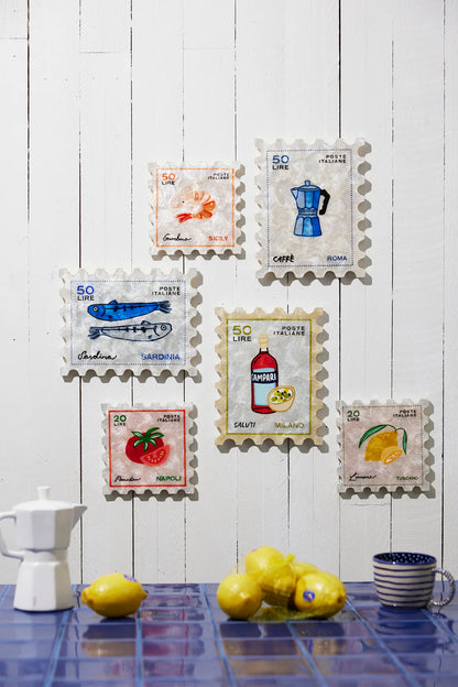 JONES &amp; CO POMODORO STAMP WALL TILE
