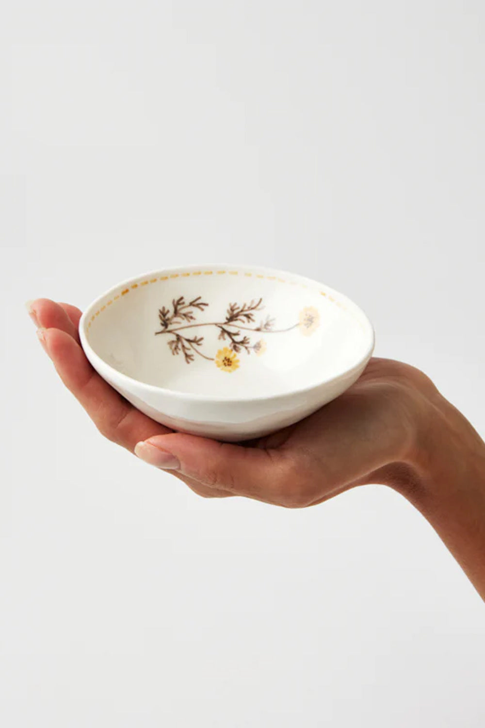 JONES &amp; CO BLOSSOM MUSTARD BOWL