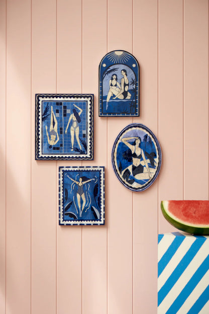 JONES &amp; CO RESORT TOE DIP BLUE WALL ART