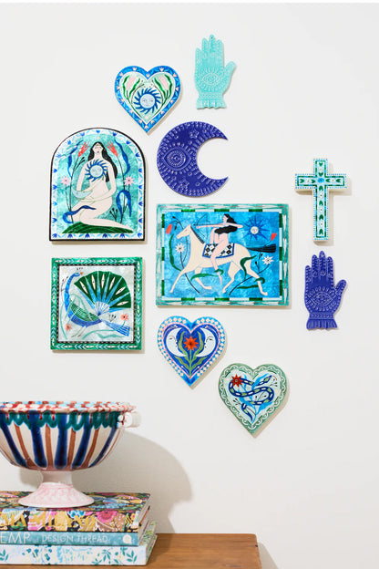 Jones &amp; Co Fable Blue Cross Wall Art