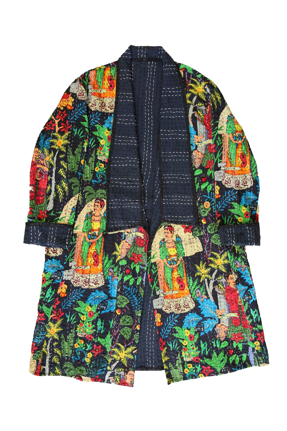 Frida Kantha Coat Black