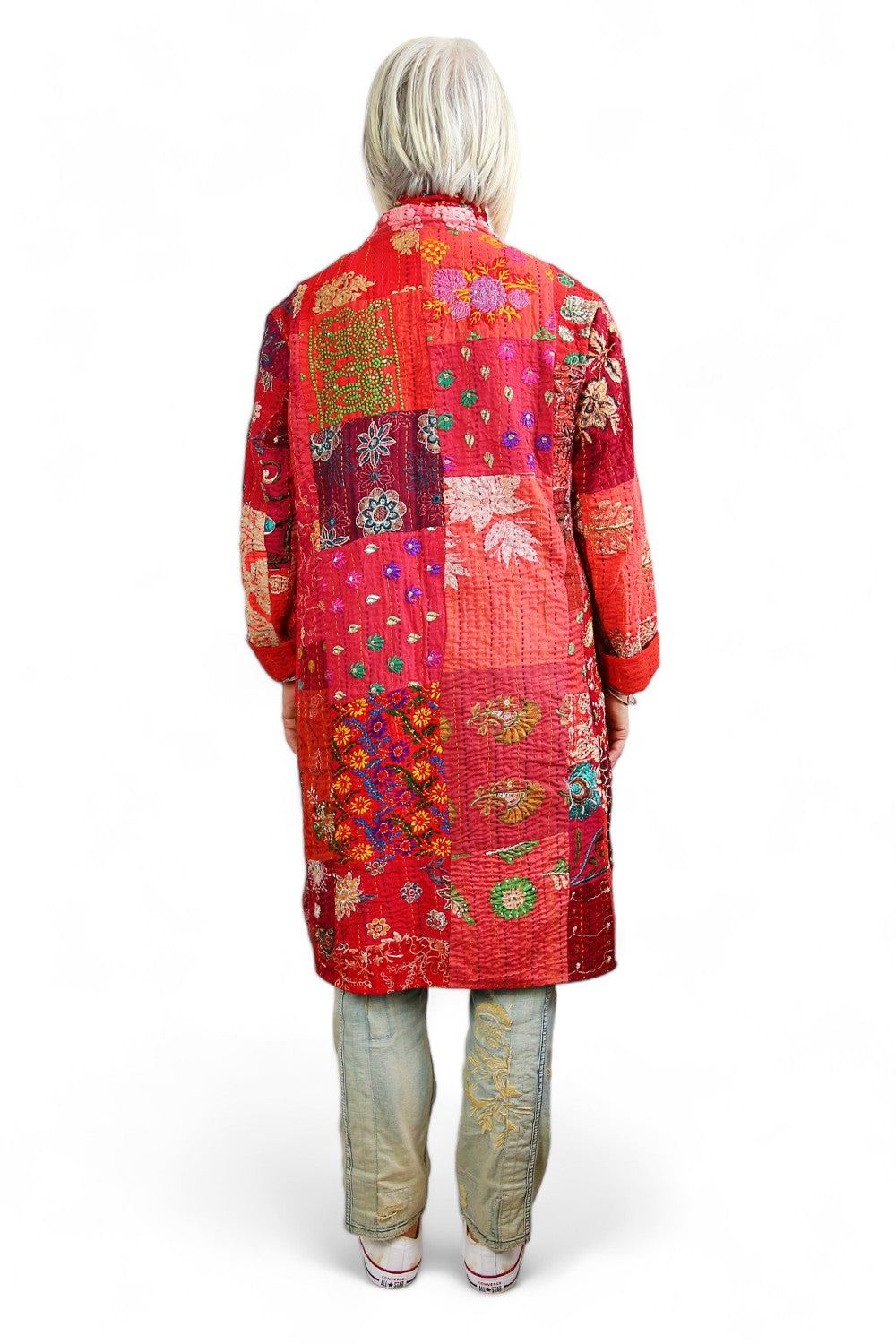 MAHARANI KANTHA COAT RED