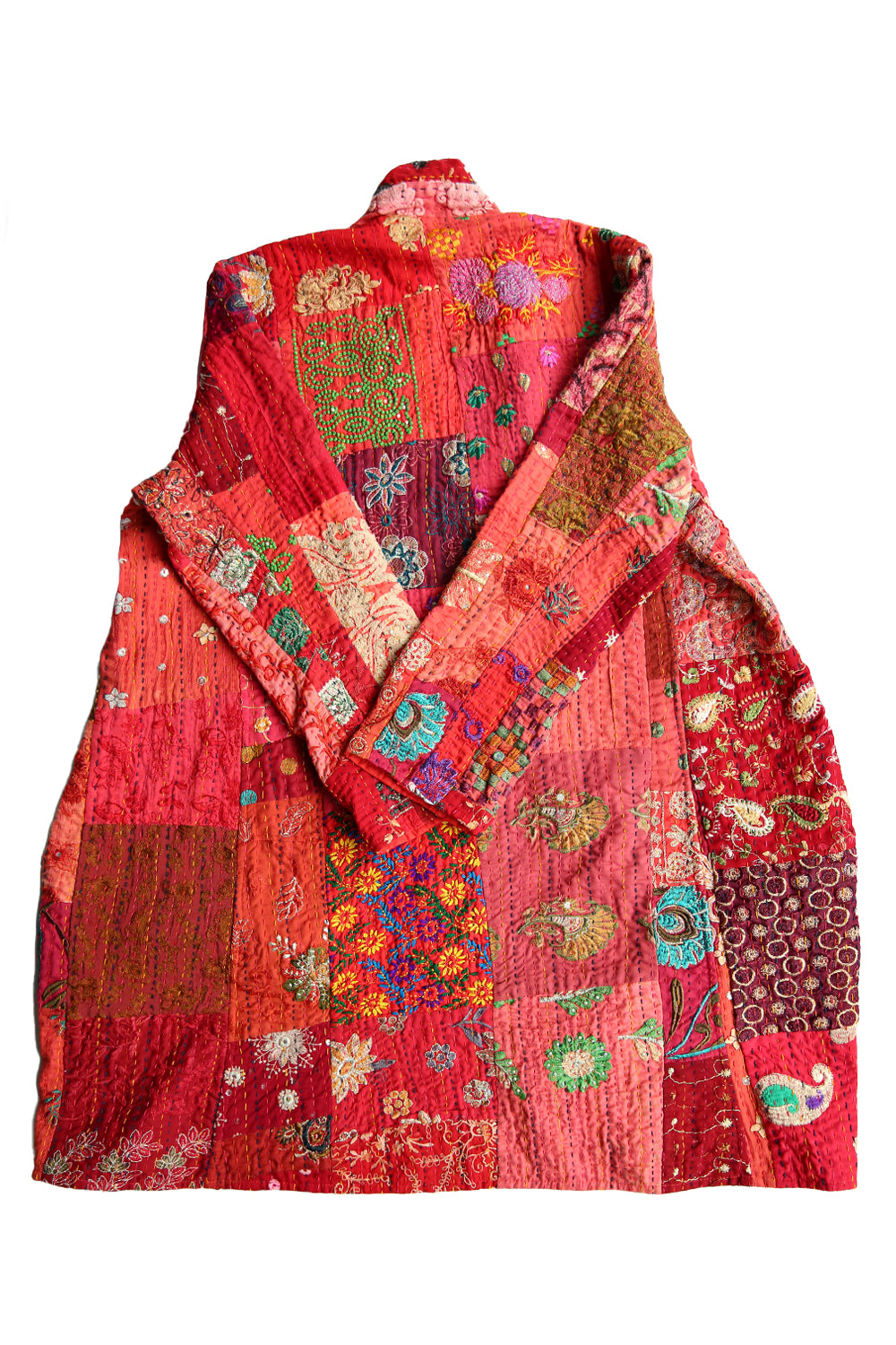 MAHARANI KANTHA COAT RED