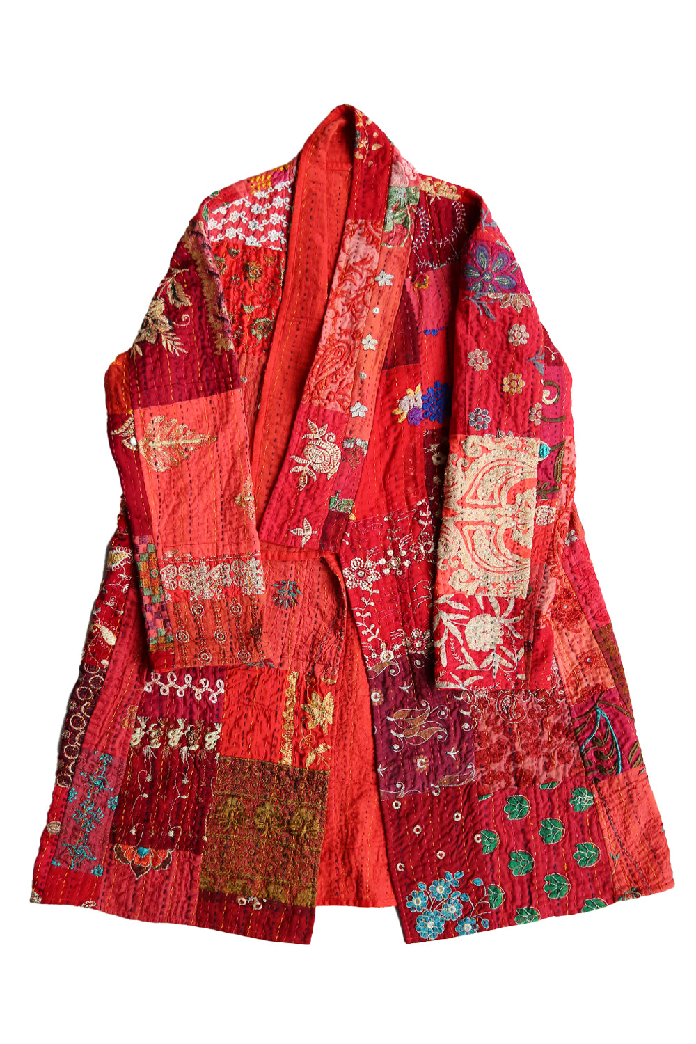 MAHARANI KANTHA COAT RED