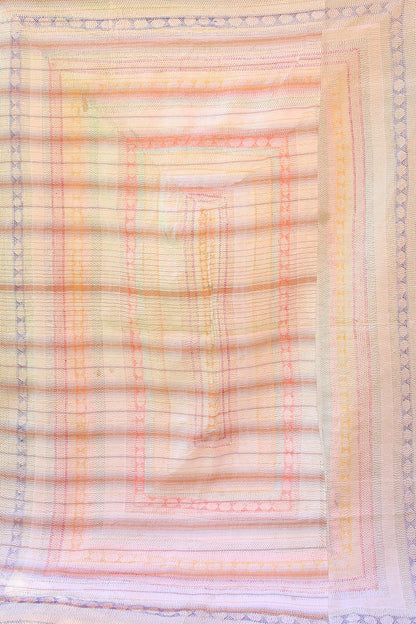 Kantha Quilt Red and Blue