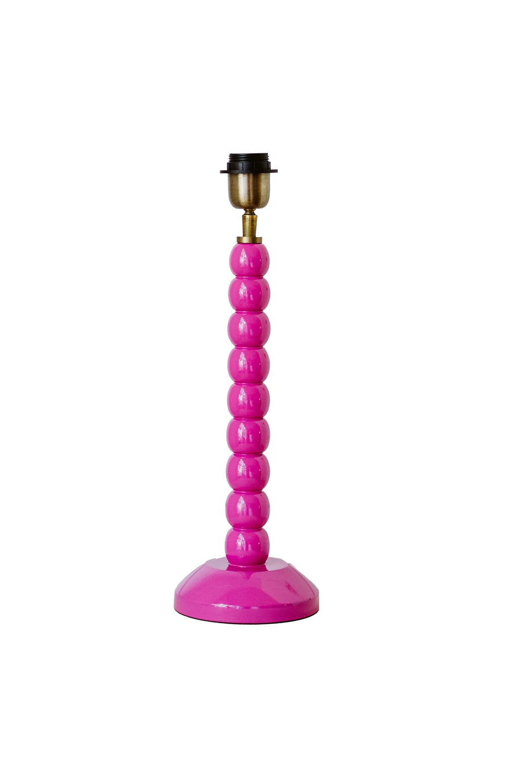 RUBY STAR TRADERS BALL LAMP BASE PINK TIMBER