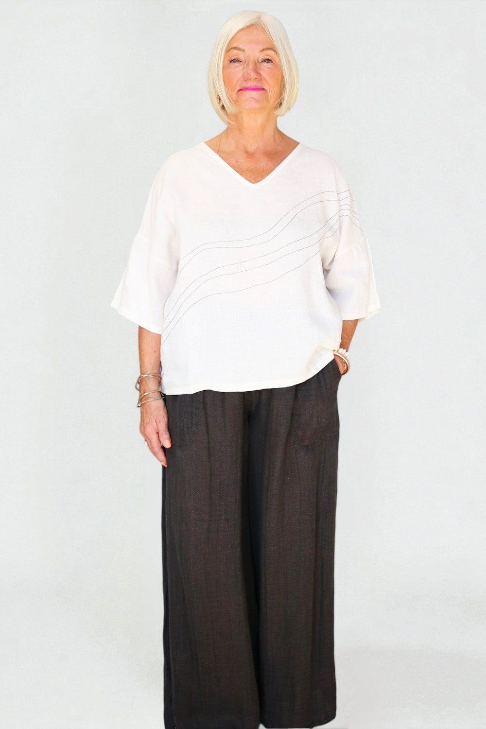 LA BOTTEGA DI BRUNELLA PANTALONE BONIFACIO OSSIGENO PANT IRON