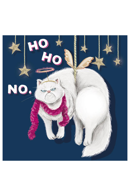 La La Land Greeting Card Angel Cat