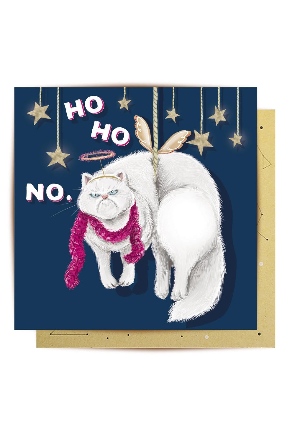 La La Land Greeting Card Angel Cat