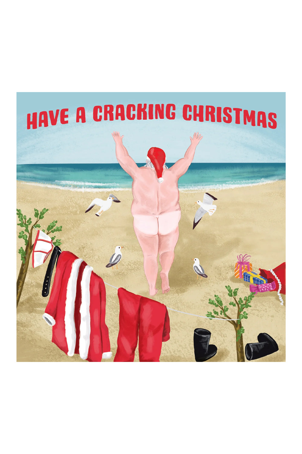 La La Land Greeting Card Cracking Christmas