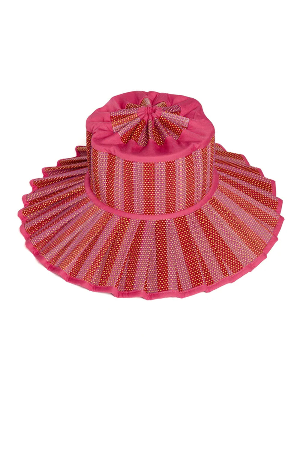 LORNA MURRAY ADULT ISLAND CAPRI HAT - LOVE HEART FUCHSIA MAXI