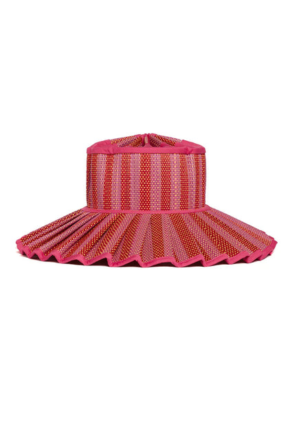 LORNA MURRAY ADULT ISLAND CAPRI HAT - LOVE HEART FUCHSIA MAXI