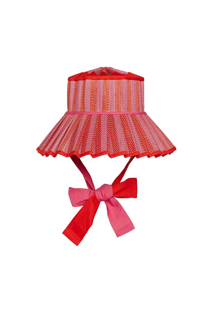LORNA MURRAY ADULT ISLAND RAVELLO HAT - LOVE HEART TANGERINE
