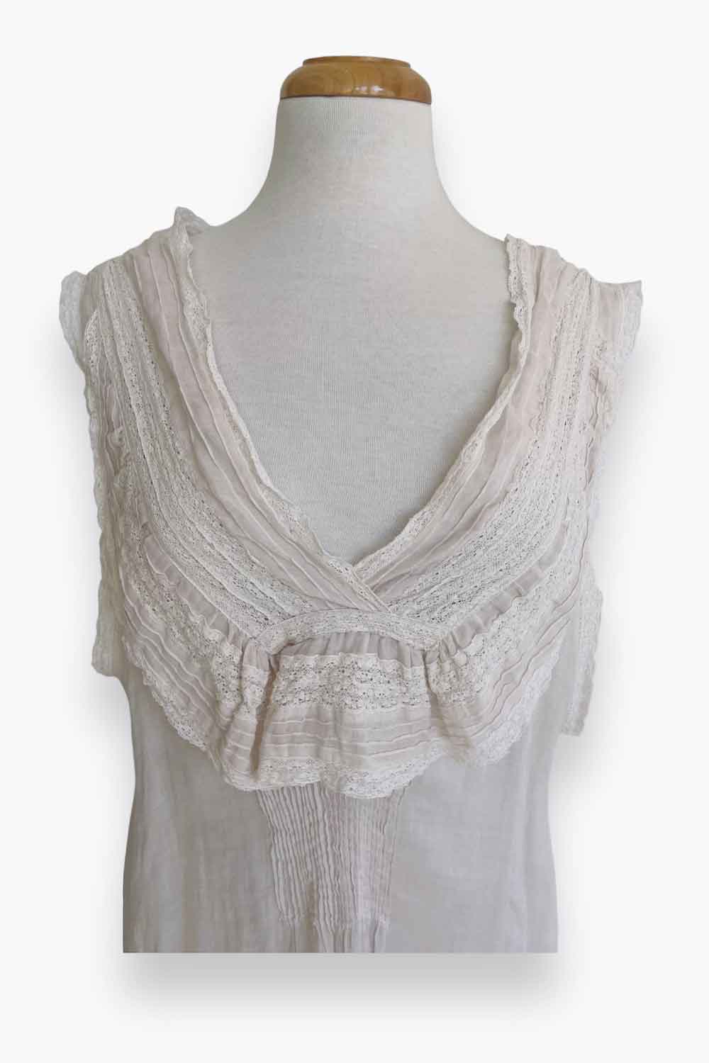 MAGNOLIA PEARL LUZ LACE COLLAR SLIP 112 MOONLIGHT