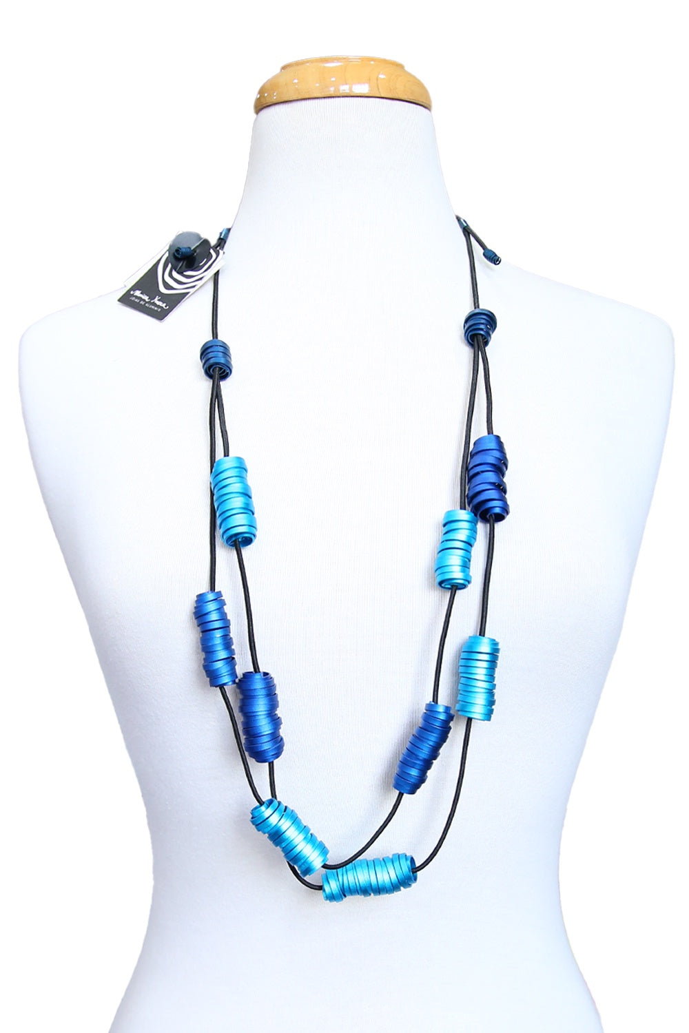 MONICA KREXA SWIRL NECKLACE BLUE