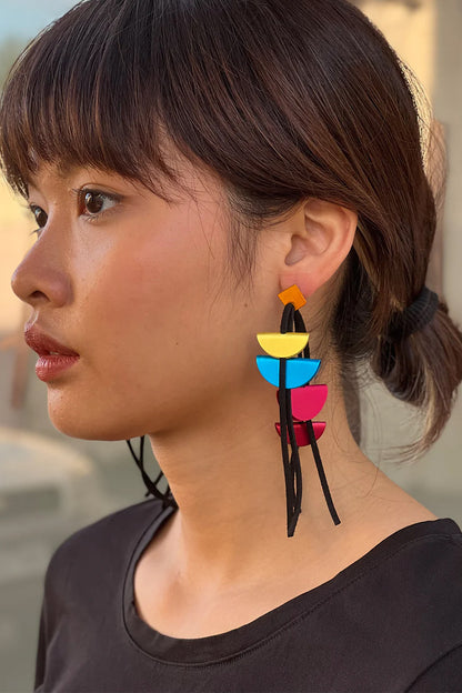 MONICA KREXA TAQUINHOS EARRING ORANGE MULTI