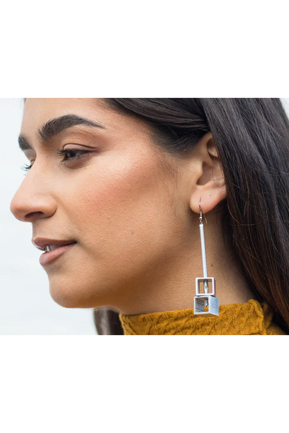 Monica Krexa Cube Earring Red/Blue