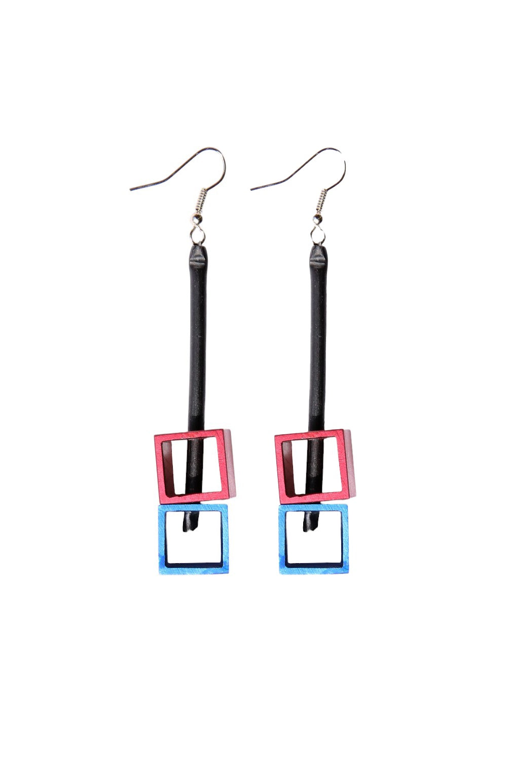 Monica Krexa Cube Earring Red/Blue