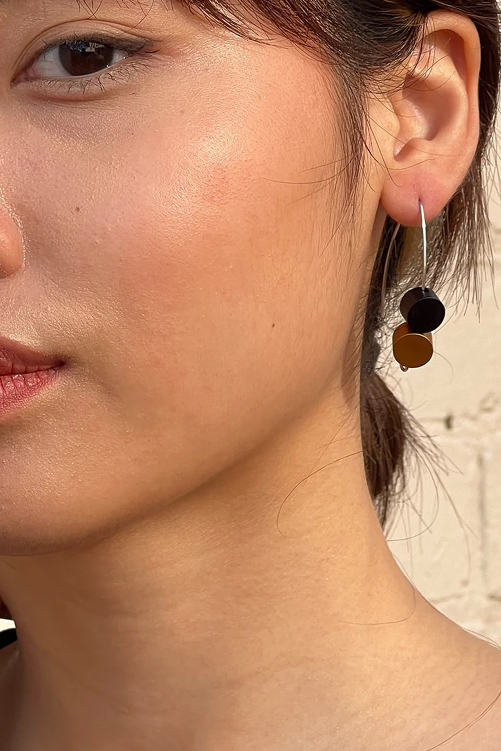 MONICA KREXA BOTOES EARRINGS BLACK SAFFRON