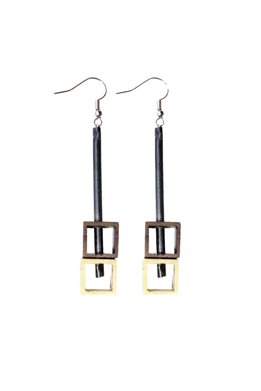 Monica Krexa Cube Earring Gold
