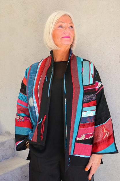 MONIKA FRIEDEL JACKET RED/AQUA