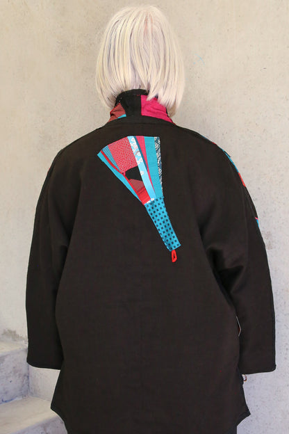 MONIKA FRIEDEL JACKET RED/AQUA